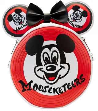 Sac à bandoulière et Serre-tête Disney 100 Mickey Mouseketeers Tambour Loungefly