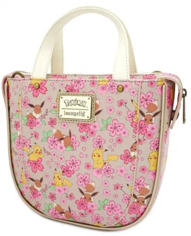 Sac à bandoulière Evoli et Pikachu Impression intégrale florale Loungefly