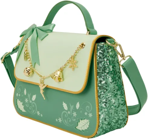 Sac à bandoulière Fée Clochette Noël Sequin Loungefly