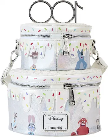 Sac à bandoulière Gâteau de Célébration Disney 100 ans Loungefly