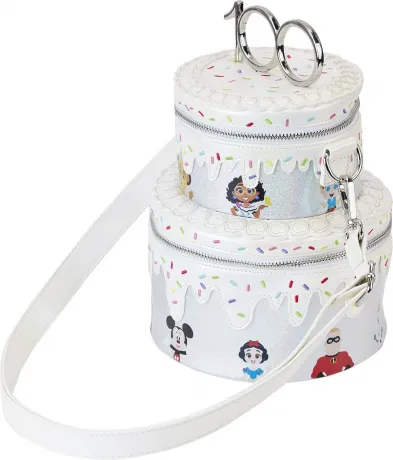 Sac à bandoulière Gâteau de Célébration Disney 100 ans Loungefly
