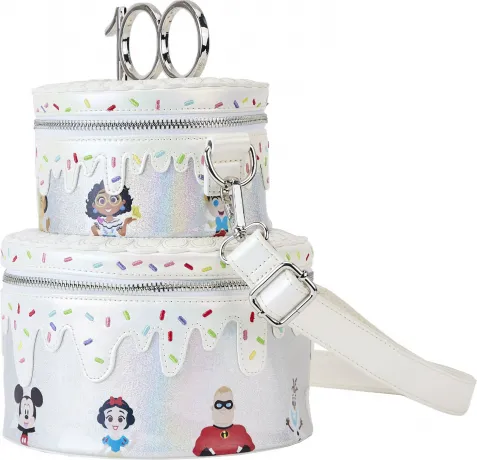 Sac à bandoulière Gâteau de Célébration Disney 100 ans Loungefly