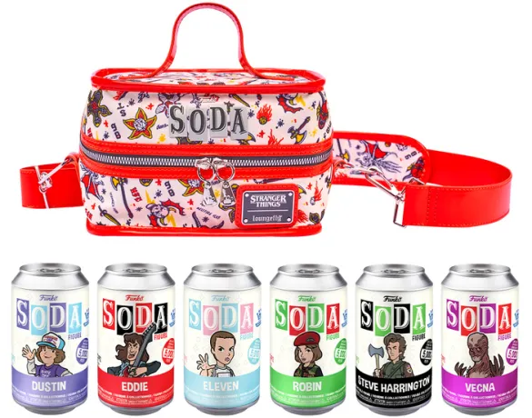 Sac à bandoulière Glacière avec Pack de 6 Funko Soda Stranger Things Loungefly