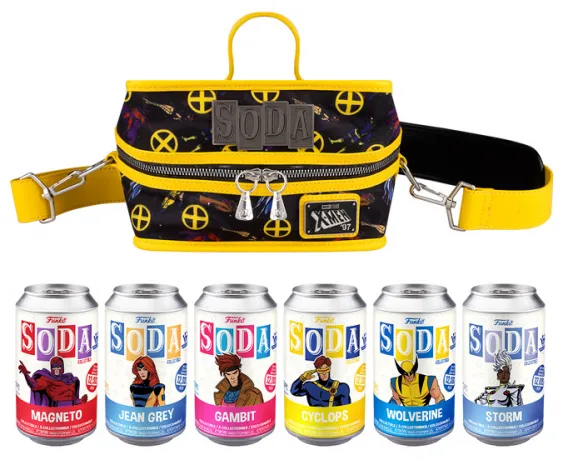 Sac à bandoulière Glacière avec Pack de 6 Funko Soda X-Men Loungefly