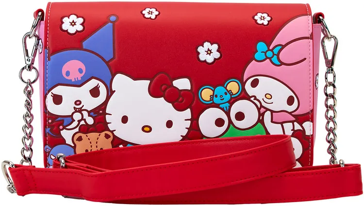 Sac à bandoulière Hello Kitty &amp; ses Amis Color Block Loungefly
