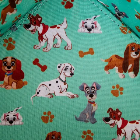 Sac à bandoulière J&#039;aime les chiens de Disney Niche pour chien Lenticulaire Loungefly