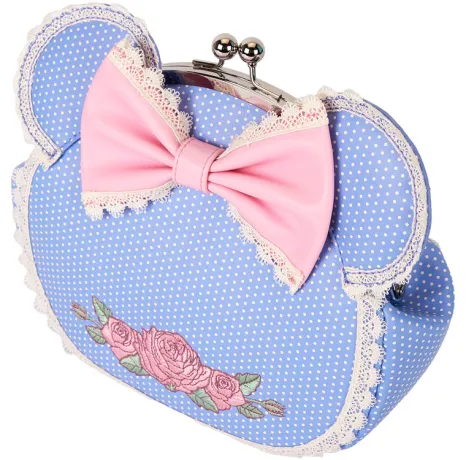 Sac à bandoulière Kisslock Floral et en dentelle Loungefly