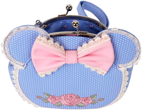 Sac à bandoulière Kisslock Floral et en dentelle Loungefly