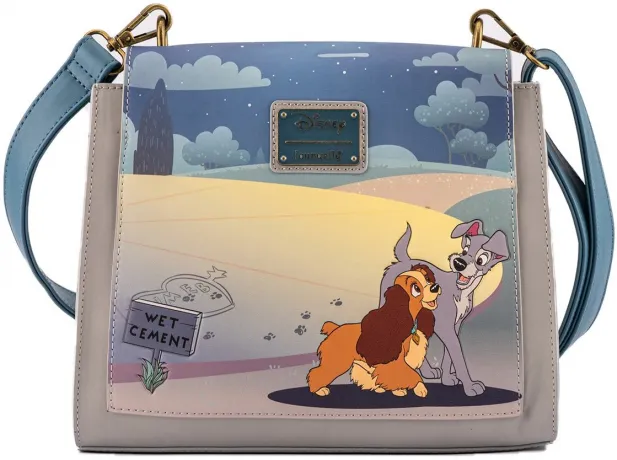 Sac à bandoulière La Belle et le Clochard Ciment Humide Loungefly