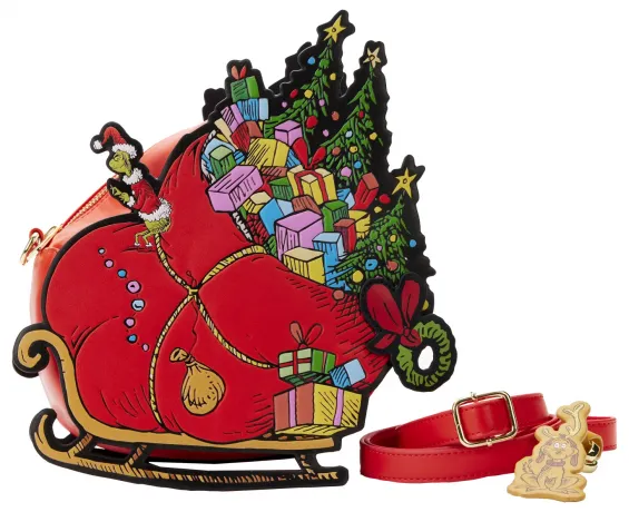Sac à bandoulière Le Traineau du Grinch Loungefly