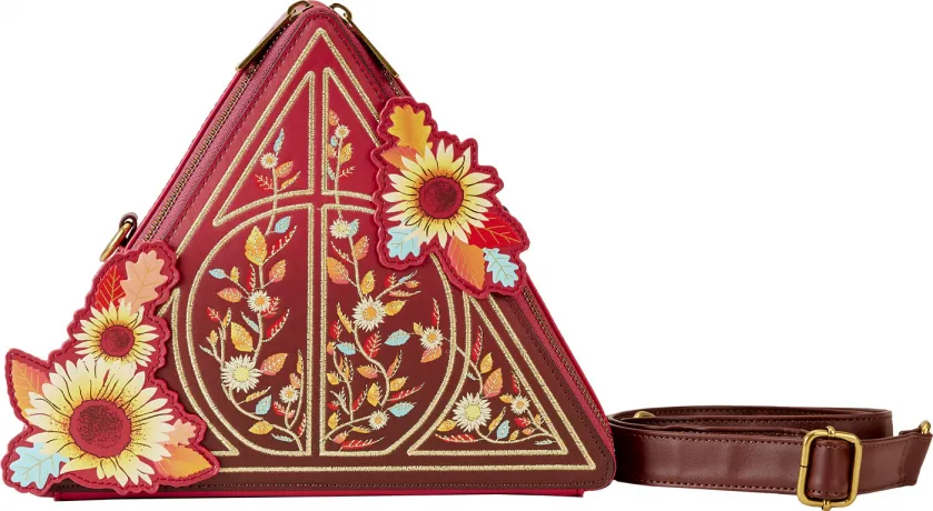 Sac à bandoulière Les Reliques de la Mort Feuilles d&#039;Automne Loungefly