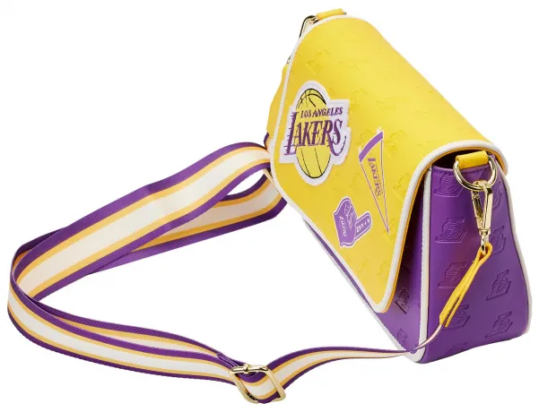 Sac à bandoulière Los Angeles Lakers Patch Icons Loungefly