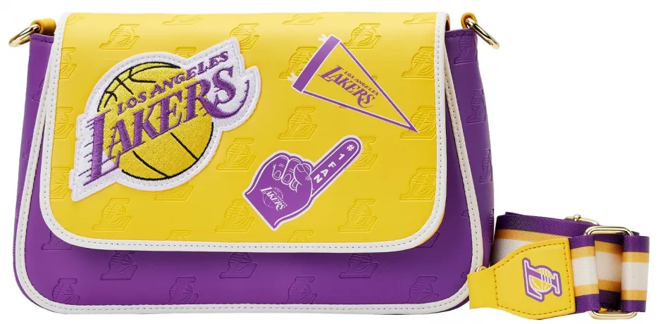 Sac à bandoulière Los Angeles Lakers Patch Icons Loungefly
