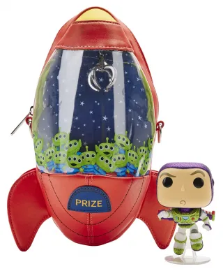 Sac à bandoulière Machine à Pince Fusée Pizza Planet Pop! by Loungefly avec Buzz l&#039;Éclair Funko Pop (Bundle) Loungefly