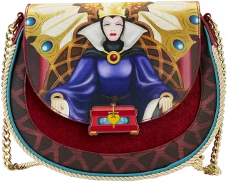 Sac à bandoulière Méchante Reine sur son Trône Loungefly