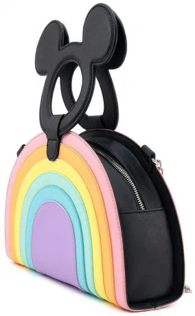 Sac à bandoulière Mickey Arc-en-ciel Pastel Loungefly
