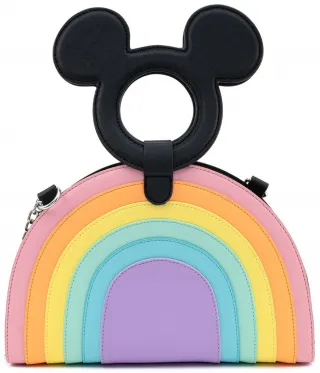 Sac à bandoulière Mickey Arc-en-ciel Pastel Loungefly