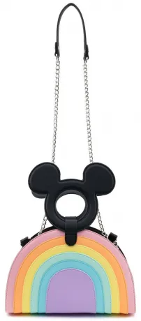 Sac à bandoulière Mickey Arc-en-ciel Pastel Loungefly