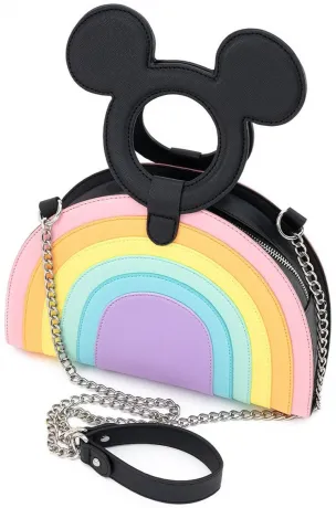 Sac à bandoulière Mickey Arc-en-ciel Pastel Loungefly