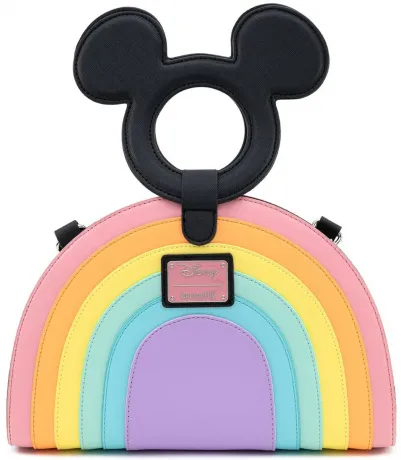 Sac à bandoulière Mickey Arc-en-ciel Pastel Loungefly