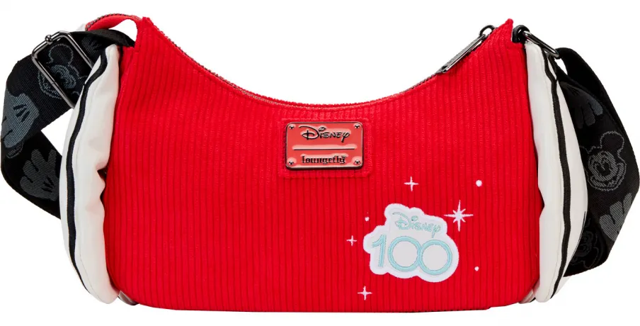 Sac à bandoulière Mickey et Minnie Mouse Gants Classiques Disney 100 Loungefly