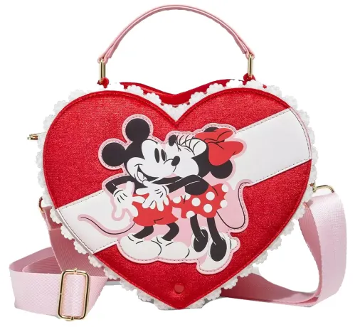 Sac à bandoulière Mickey &amp; Minnie Boîte Chocolats Saint Valentin Parfumé Loungefly