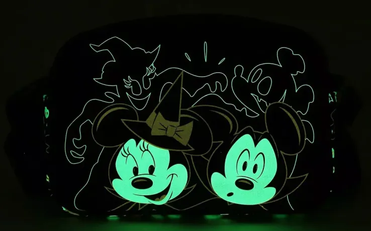 Sac à bandoulière Mickey &amp; Minnie Halloween Glow Loungefly