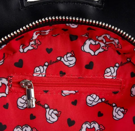 Sac à bandoulière Mickey et Minnie Mouse Saint-Valentin Loungefly