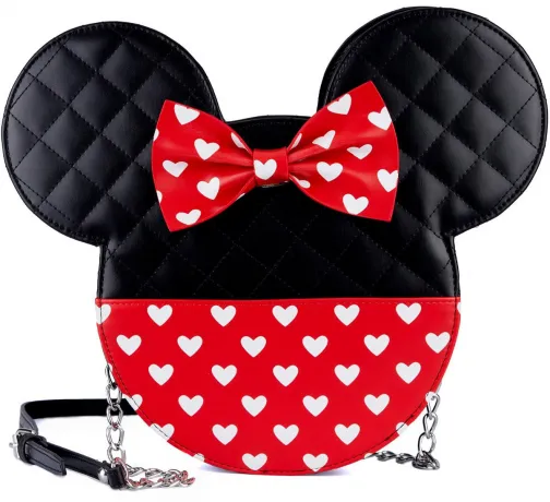 Sac à bandoulière Mickey et Minnie Mouse Saint-Valentin Loungefly