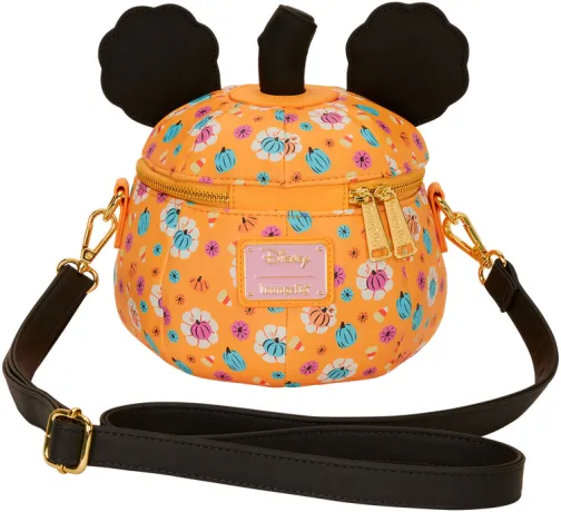Sac à bandoulière Mickey Mouse Floral Citrouille Glow Figural Loungefly