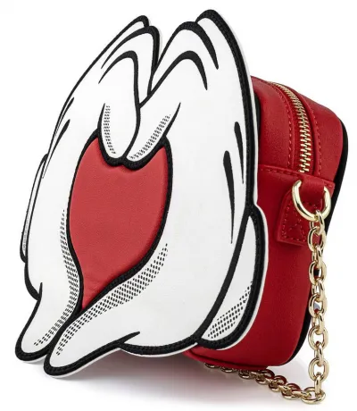 Sac à bandoulière Mickey Mouse Mains en Cœur Loungefly