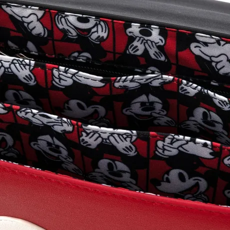 Sac à bandoulière Mickey Mouse &quot;Oh Boy!&quot; Matelassé Loungefly