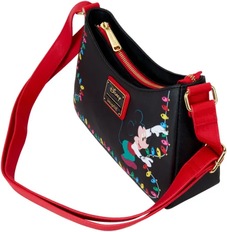 Sac à bandoulière Mickey &amp; ses Amis Décorations lumineuses de Noël Light Up Loungefly