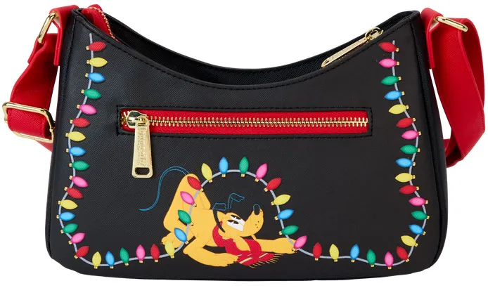 Sac à bandoulière Mickey &amp; ses Amis Décorations lumineuses de Noël Light Up Loungefly