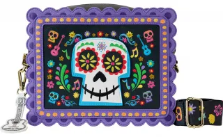 Sac à bandoulière Miguel Calavera Tête de mort Floral Loungefly