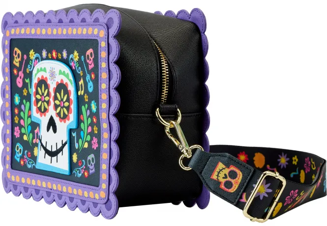 Sac à bandoulière Miguel Calavera Tête de mort Floral Loungefly