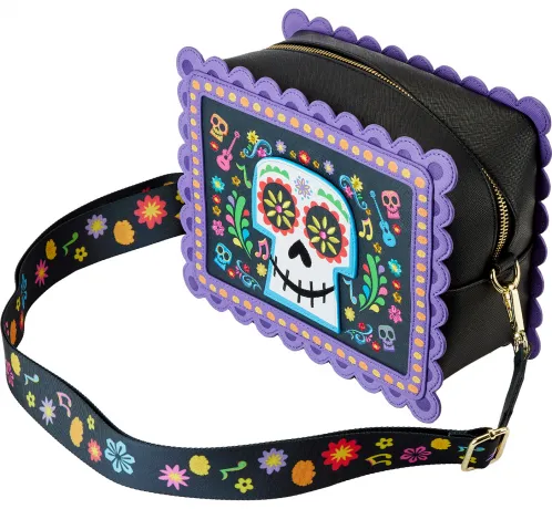 Sac à bandoulière Miguel Calavera Tête de mort Floral Loungefly