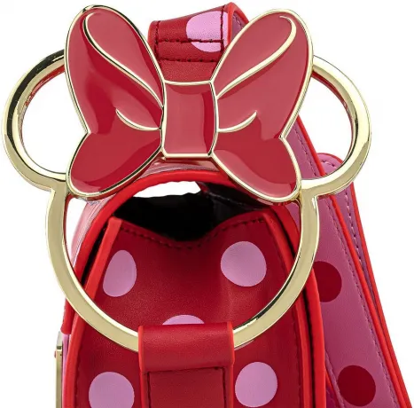 Sac à bandoulière Minnie Mouse à Pois Rose Loungefly