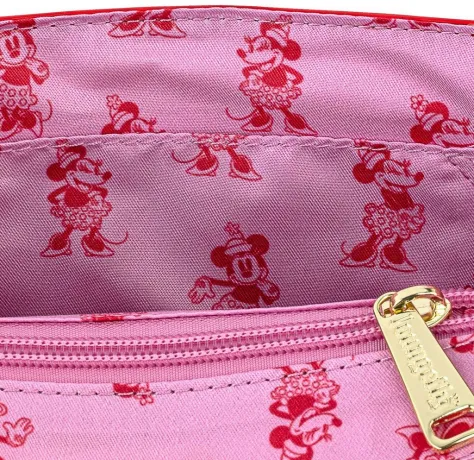 Sac à bandoulière Minnie Mouse à Pois Rose Loungefly