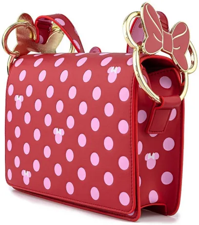 Sac à bandoulière Minnie Mouse à Pois Rose Loungefly