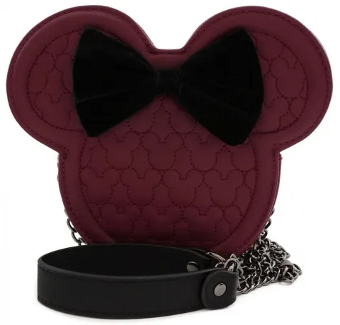 Sac à bandoulière Minnie Mouse Marron Matelassé Loungefly