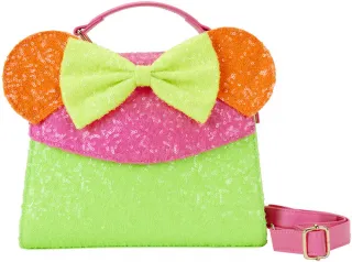 Sac à bandoulière Minnie Mouse Neon Sequin Loungefly