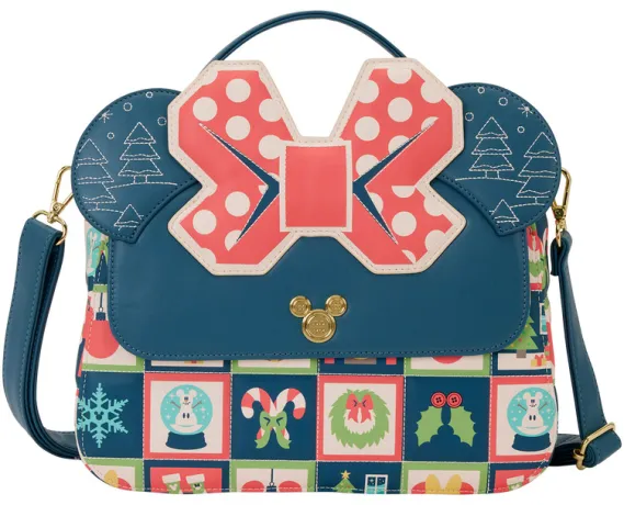 Sac à bandoulière Minnie Mouse Noël Loungefly