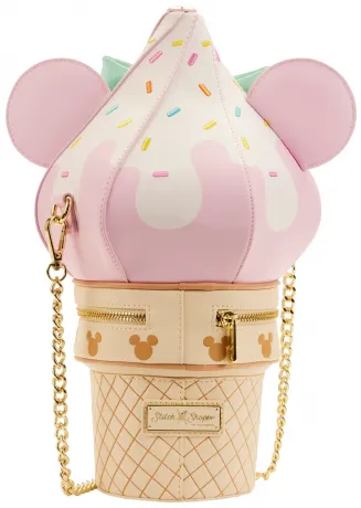 Sac à bandoulière Minnie Soft Serve Ice Cream Stitch Shoppe Loungefly