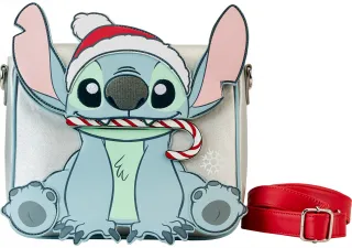 Sac à bandoulière Pailleté Stitch Noël Loungefly