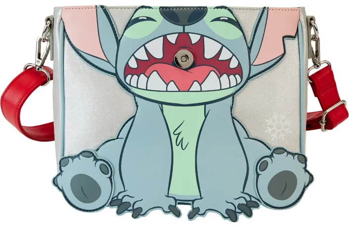 Sac à bandoulière Pailleté Stitch Noël Loungefly