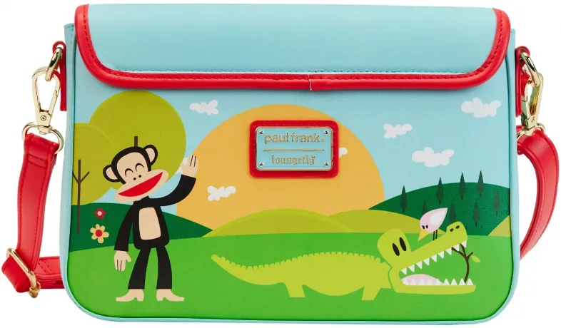 Sac à bandoulière Paul Frank Arc-en-ciel avec Julius et ses amis Loungefly