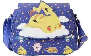 Sac à bandoulière Pikachu Endormi avec ses Amis Loungefly