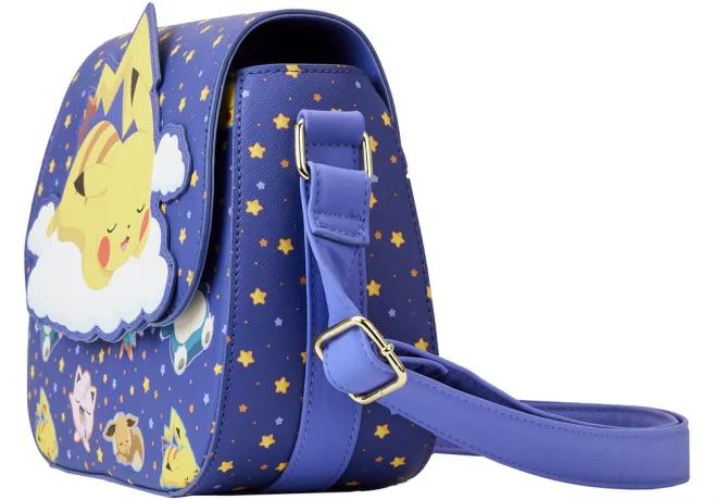 Sac à bandoulière Pikachu Endormi avec ses Amis Loungefly
