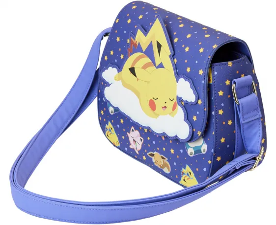 Sac à bandoulière Pikachu Endormi avec ses Amis Loungefly